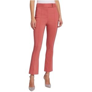 VERONICA BEARD Dell Hi Rise Slim Pants Seamed Leg Ankle Faded Rose Pink Size 14